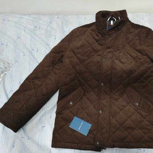 Cole Haan Men's Quilted Corduroy Jacket - New With Tags! - Brown - Medium
